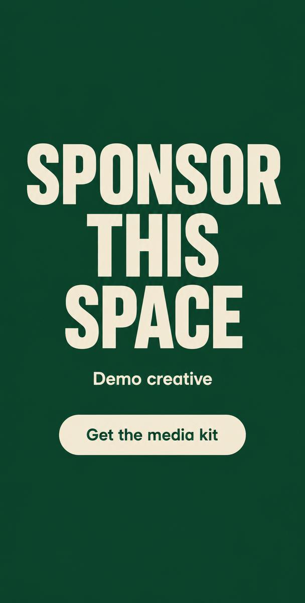Demo advertisement: sponsor this space